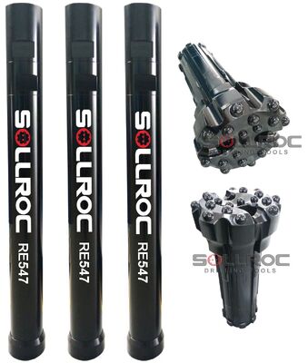 उच्च कार्बन स्टील रिवर्स सर्कुलेशन हथौड़ा उच्च दक्षता ड्रिलिंग के लिए Metzke/Remet धागा के साथ