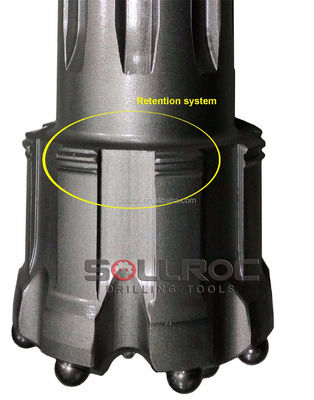 SOLLROC 5 इंच SRC543 कार्बराइज्ड स्टील हाई ड्यूरेबिलिटी RC ड्रिल बिट फ्लैट, उत्तल, अवतल फेस के साथ